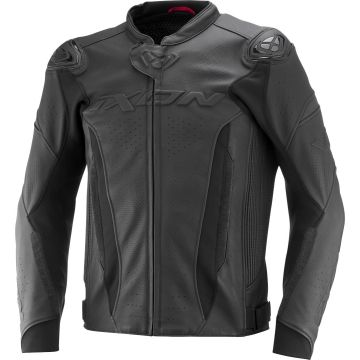 Ixon Vortex 3 JKT Black Black Leather Motorcycle Jacket