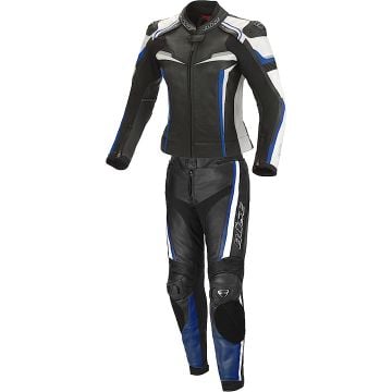 Büse Mille Ladies Black Blue 2PC Leather Motorcycle Suit