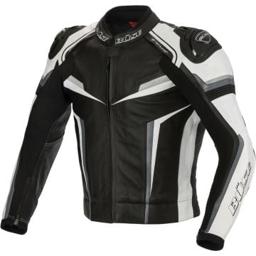 Büse Mille Black Grey White Leather Jacket