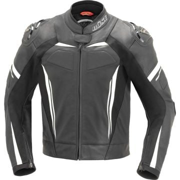 Büse Imola Black White Leather Jacket