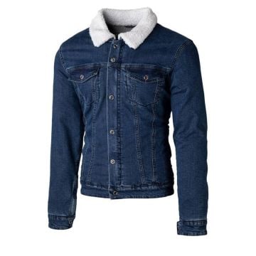 RST Sherpa Denim Textile Shirt Blue