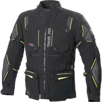Büse Travel Pro Black Grey Yellow Textile Jacket