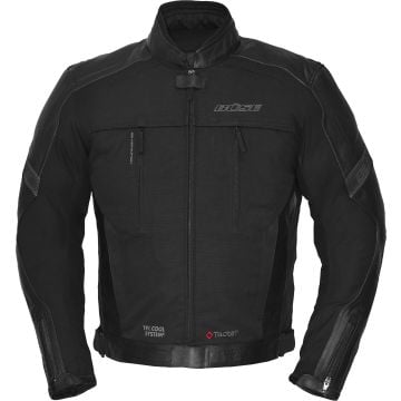 Büse Novaro Black Waterproof Leather / Textile Jacket Short