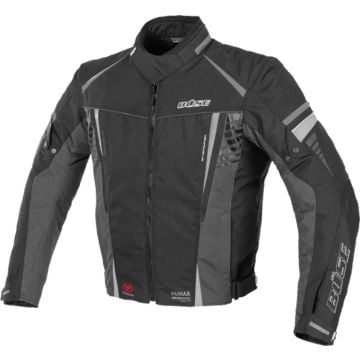 Büse Miles Black Grey Waterproof Textile Jacket