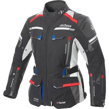 Büse Highland II Ladies Black Red Textile Jacket