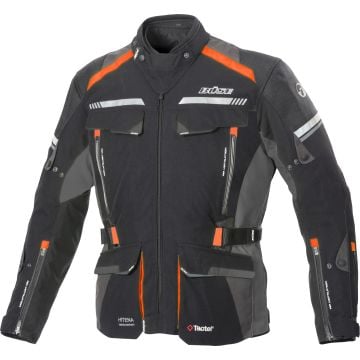 Büse Highland II Black Grey Orange Textile Jacket