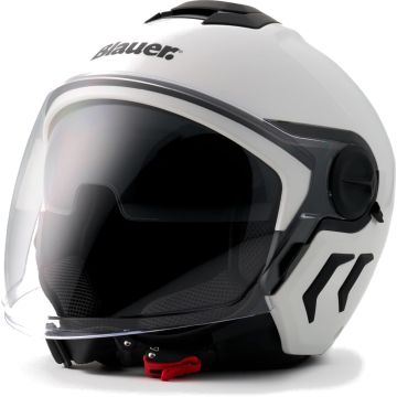 Blauer Demi Jet DJ-01 Monocolor White Jet Helmet