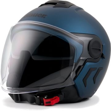 Blauer Demi Jet DJ-01 Monocolor Matt Blue Jet Helmet