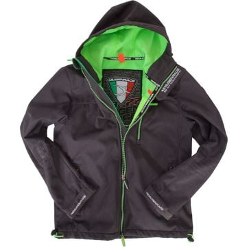 MUGENRACE Pista-BA Black Green Anthracite Softshell Jacket