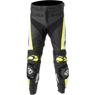 MUGENRACE RBRS-1 Black White Fluo Yellow Leather Pants