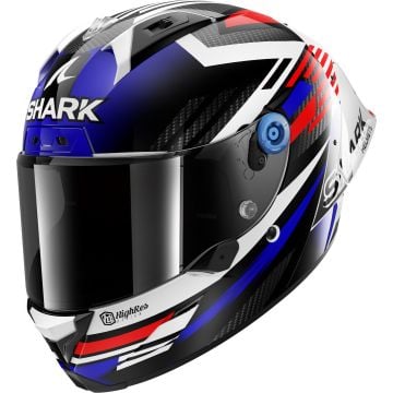 SHARK Aeron-Gp Fim Racing #1 Firstlap Carbon Blue Red DBR