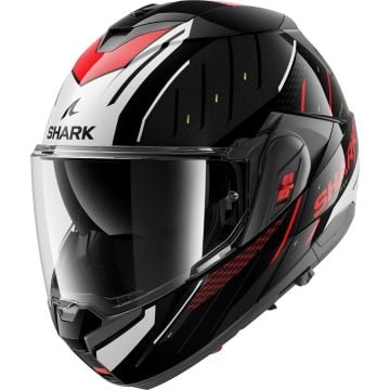 SHARK Oxo Rydger Black Silver Red KSR Modular Helmet