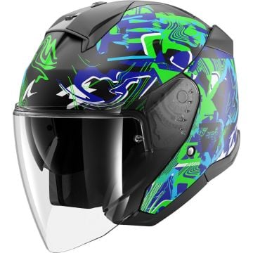 SHARK Skwal Jet Pranz Mat Negro Verde Azul KGB
