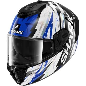 SHARK Spartan Rs Hibolt Black Blue Chrom KBU