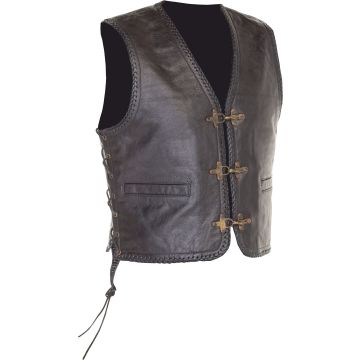 Richa Gilet Sadic With Laces Black Motorcycle Vest