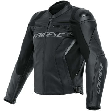 Dainese Racing 4 Leather Jacket S/T Black Black