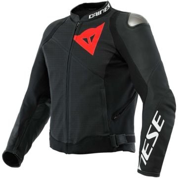 Dainese Sportiva Leather Jacket Perf. Black Matt Black Matt Black Matt