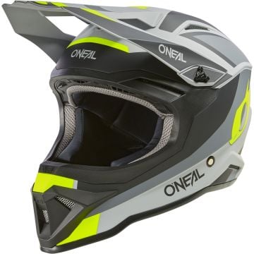 O'NEAL 1SRS Stream Matt Black Grey Fluo Yellow Motocross Helmet
