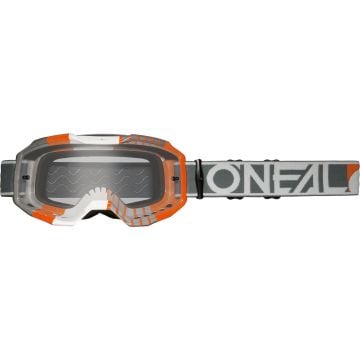 O’NEAL B-10 Duplex Clear Black Orange Motocross Goggles
