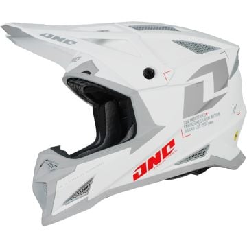 One Industries X-297 Focus Blanco Gris Casco Motocross