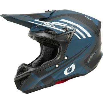 O'NEAL 5SRS Spike Matt White Blue Motocross Helmet