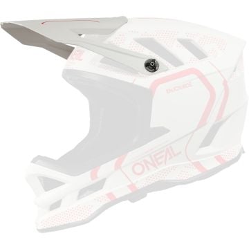 O’NEAL Blade Polyacrylite Strike Weiß Rot Helmschirm