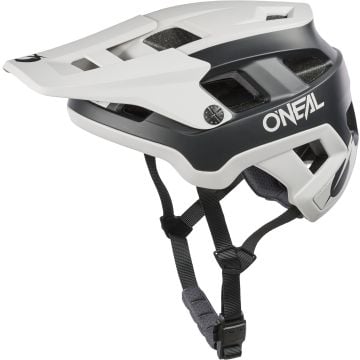 O'NEAL Defender Solid Matt Schwarz Grau Weiß Fahrradhelm