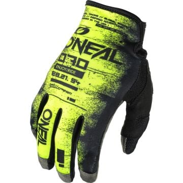 O'NEAL Mayhem Scarz Black Neon Yellow Motocross Gloves