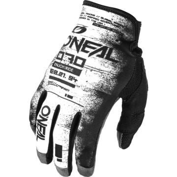 O'NEAL Mayhem Scarz Black White Motocross Gloves