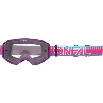 Oneal B-10 STRIPED Clear Gafas de motocross