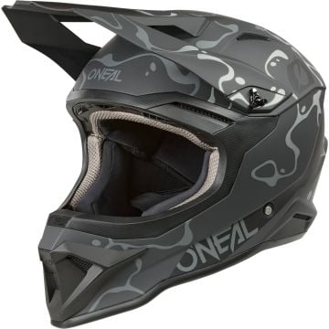 O'NEAL 1SRS Splash Black Grey Motocross Helmet