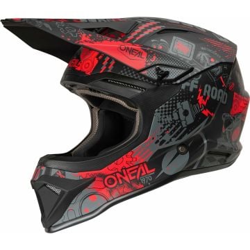 O'NEAL 1SRS Vibrant Black Red Motocross Helmet