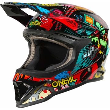 O'NEAL 1SRS Youth Vibrant Multicolour Kids Motocross Helmet