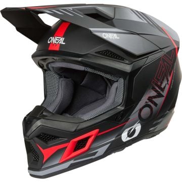 O'NEAL 3SRS Haze Black Grey Red Motocross Helmet