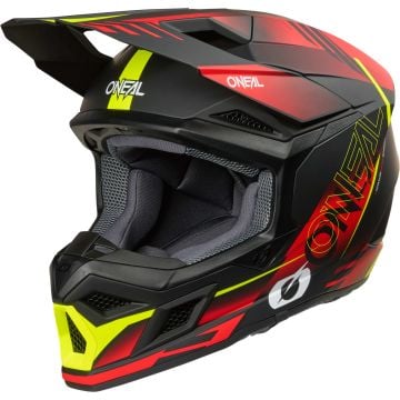 O'NEAL 3SRS Haze Black Red Yellow Motocross Helmet