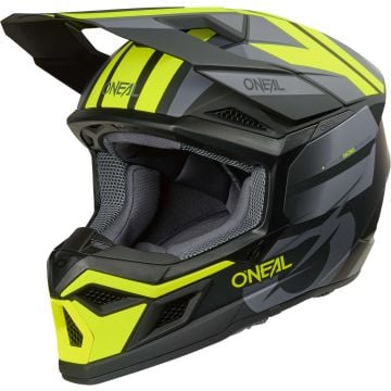 O'NEAL 3SRS Ride Black Grey Yellow Motocross Helmet