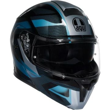 AGV Streetmodular Ledro Mat Noir Bleu Casque Modulable