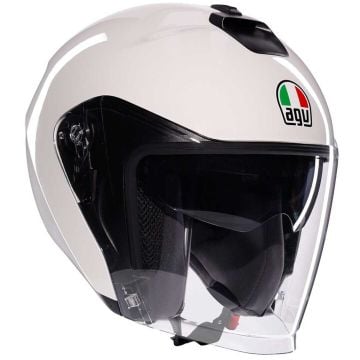 AGV Irides Mono Logo White Jet Helmet
