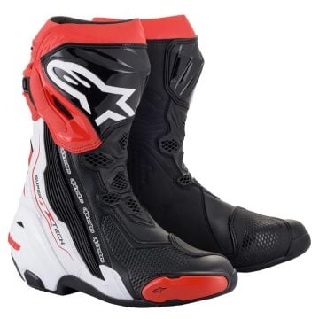 Alpinestars Supertech R Black White Red Boots