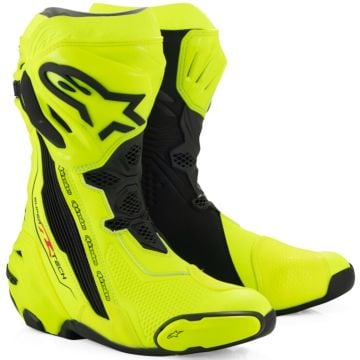 Alpinestars Supertech R Yellow Fluo Black Motorcycle Boots