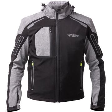 MUGENRACE Double Black Grey Waterproof Softshell Jacket