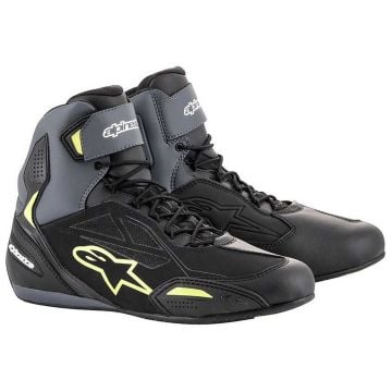 Alpinestars Faster-3 Shoes Black Yellow Fluo