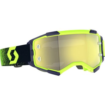 Scott Fury Chrome Neon Green/Yellow Motocross Goggles