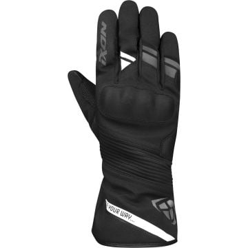 Ixon Pro Midgard Noir Blanc Imperméable Gants Moto