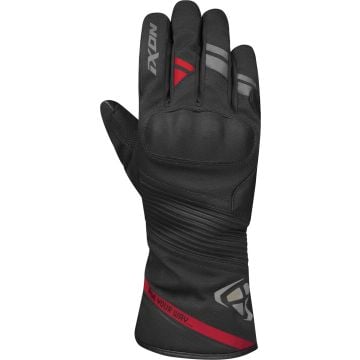 Ixon Pro Midgard Noir Rouge Imperméable Gants Moto