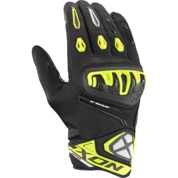 Ixon Mirage Air Black Bright Yellow Motorcycle Gloves
