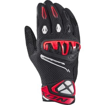 Ixon Mirage Airflow Noir Bright Rouge Gants Moto