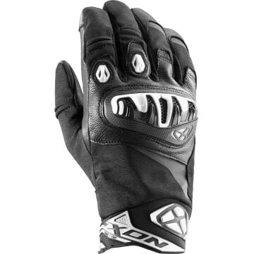 Ixon MS Torpedo Noir Blanc Imperméable Gants Moto
