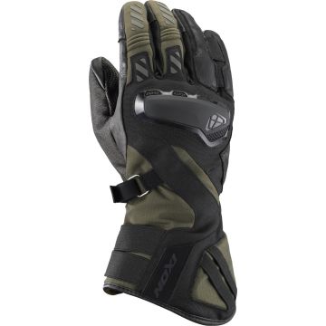 Ixon MS Drakkar Black Khaki Waterproof Motorcycle Gloves