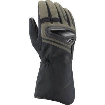 Ixon MS Drizzle Kaki Noir Imperméable Gants Moto
